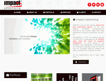 Tablet Screenshot of impact-adv.ae